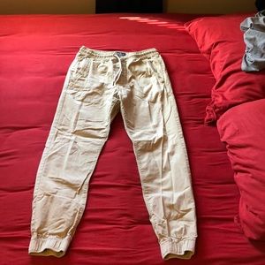 Tan joggers